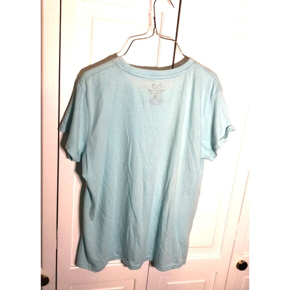 Realtree Camo Antler Logo T-Shirt Women's Size L Willow Trails Blue Cotton Poly - Picture 4 of 6